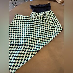 SIS SIS Women’s Strapless Geometrical Maxi Dress, size M